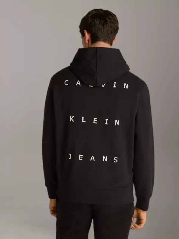 Ck black Back Print Hoodie