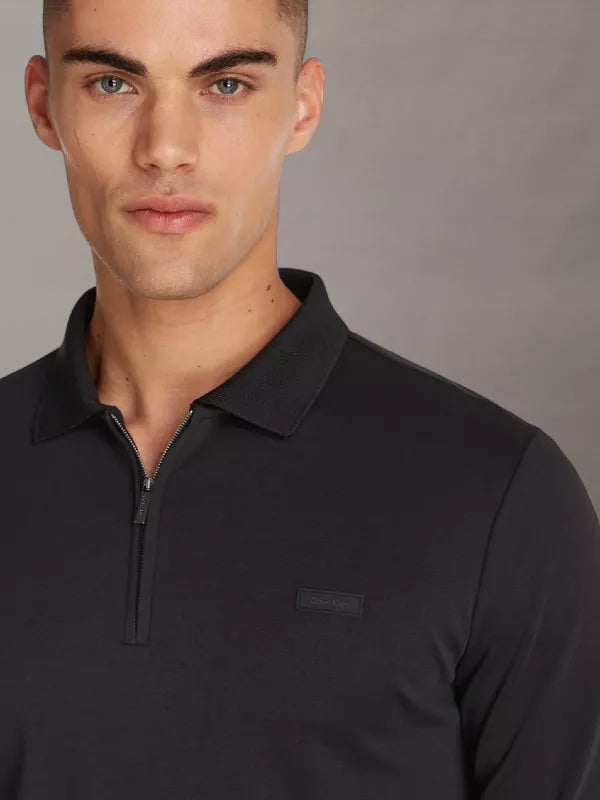 Ck black Zip Polo Shirt