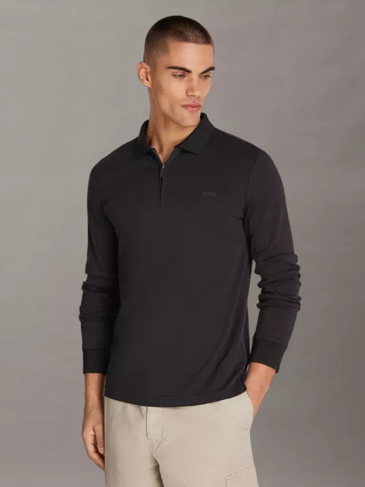 Ck black Zip Polo Shirt