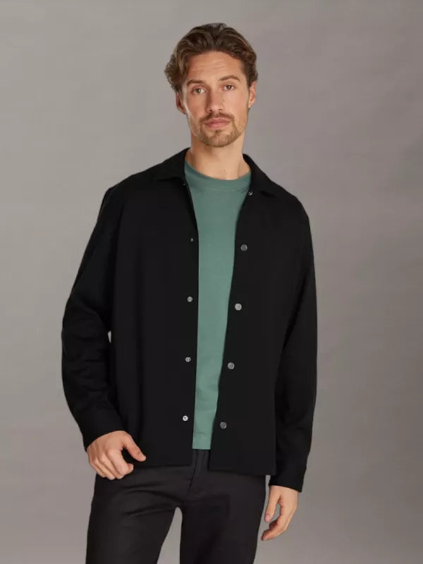 Relaxed Knit Overshirt