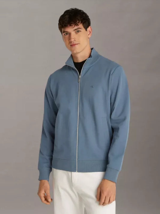 China Blue Zip Up Track Jacket