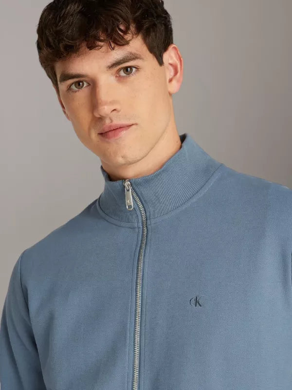 China Blue Zip Up Track Jacket