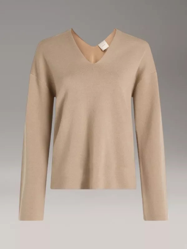 Amphora Wool Blend V-Neck Sweater