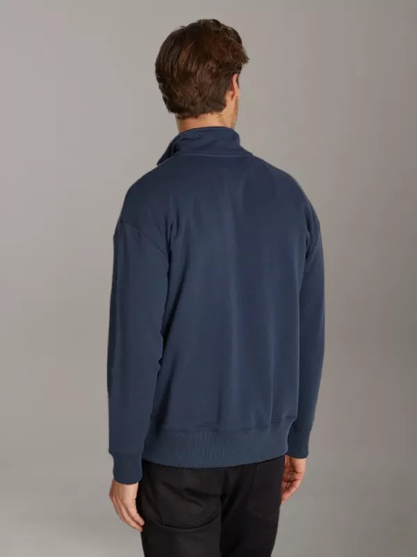 Ink Zip Neck Sweatshirt