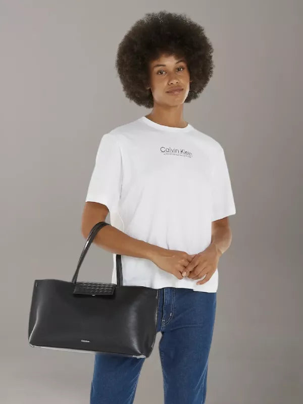 Ck Black Recycled Tote Bag