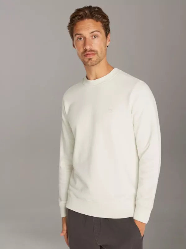 Ivory Cotton Terry Sweatshirt