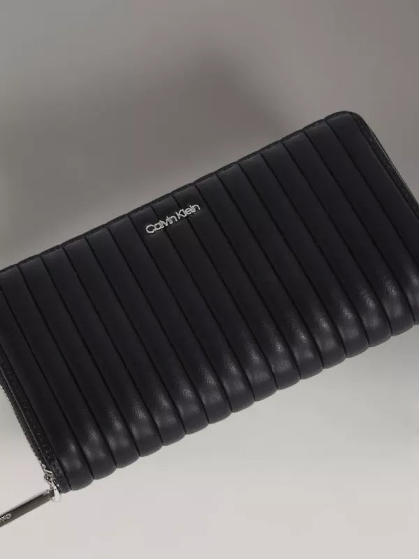 Pvh Black Zip Around Wallet