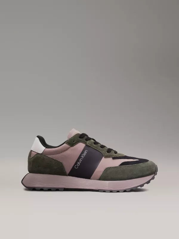 Dark Olive/Black/Cinder Suede Trainers