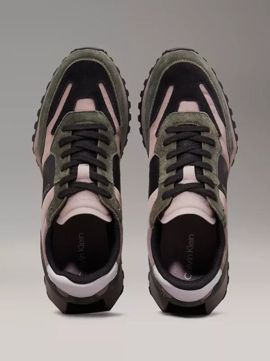 Dark Olive/Black/Cinder Suede Trainers