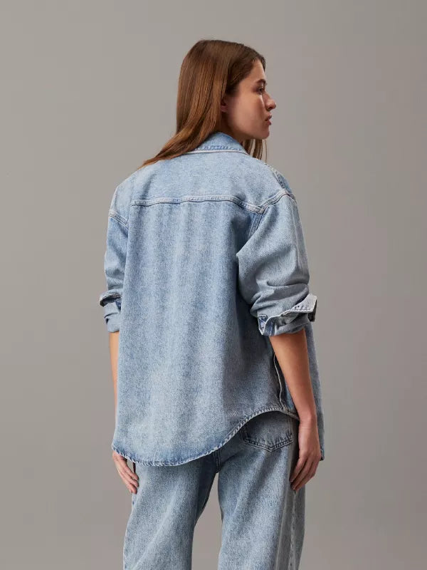 Light Relaxed Denim Shirt Jacket