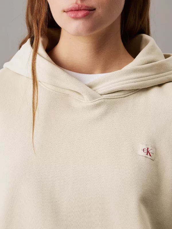 Relaxed Cotton Terry Hoodie