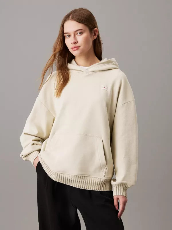 Relaxed Cotton Terry Hoodie