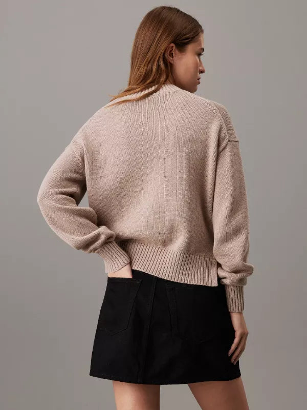 Goat Cotton Wool Monogram Jumper