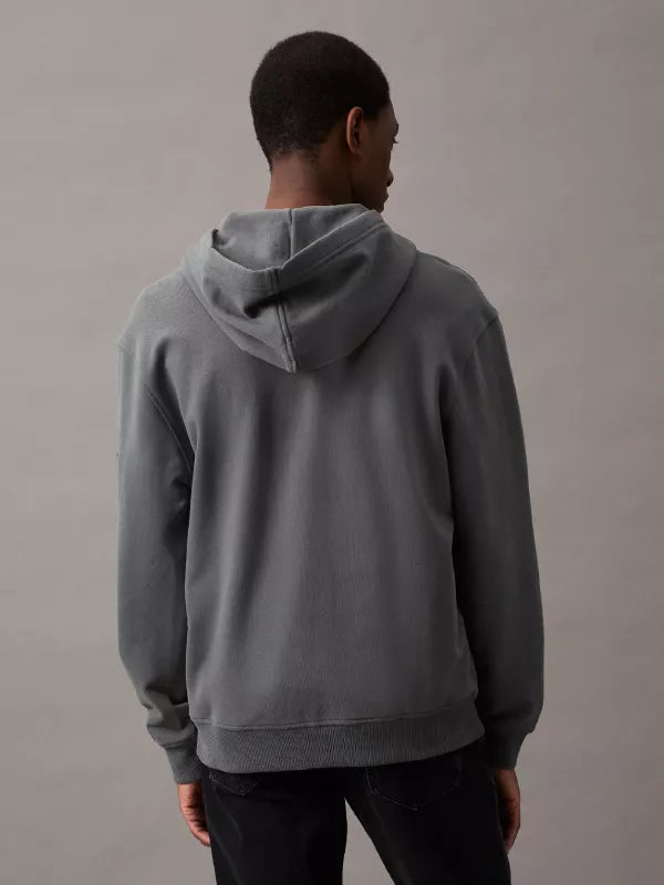 Relaxed Terry Zip Up Hoodie