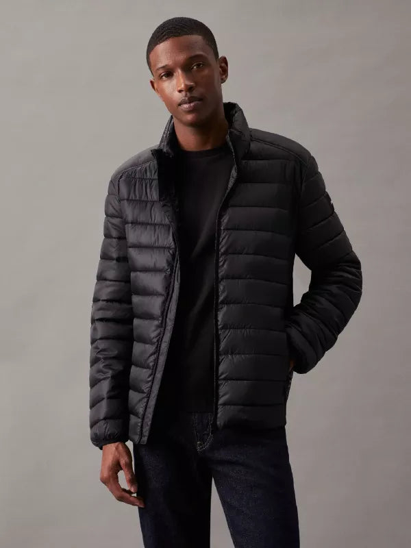 Ck Black Recycled Puffer Jacket