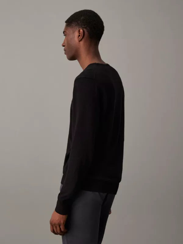 Ck Black Cotton Silk Jumper