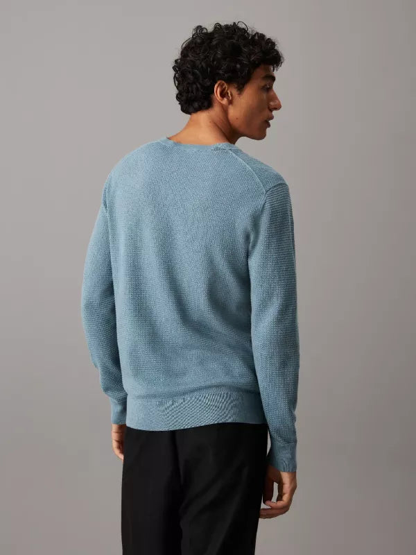 Goblin Blue Waffle Knit Jumper