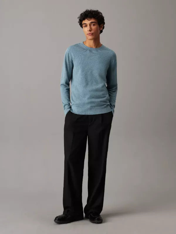 Goblin Blue Waffle Knit Jumper