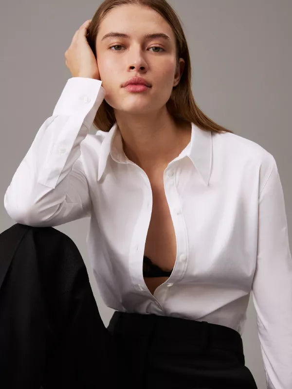 White Slim Stretch Shirt