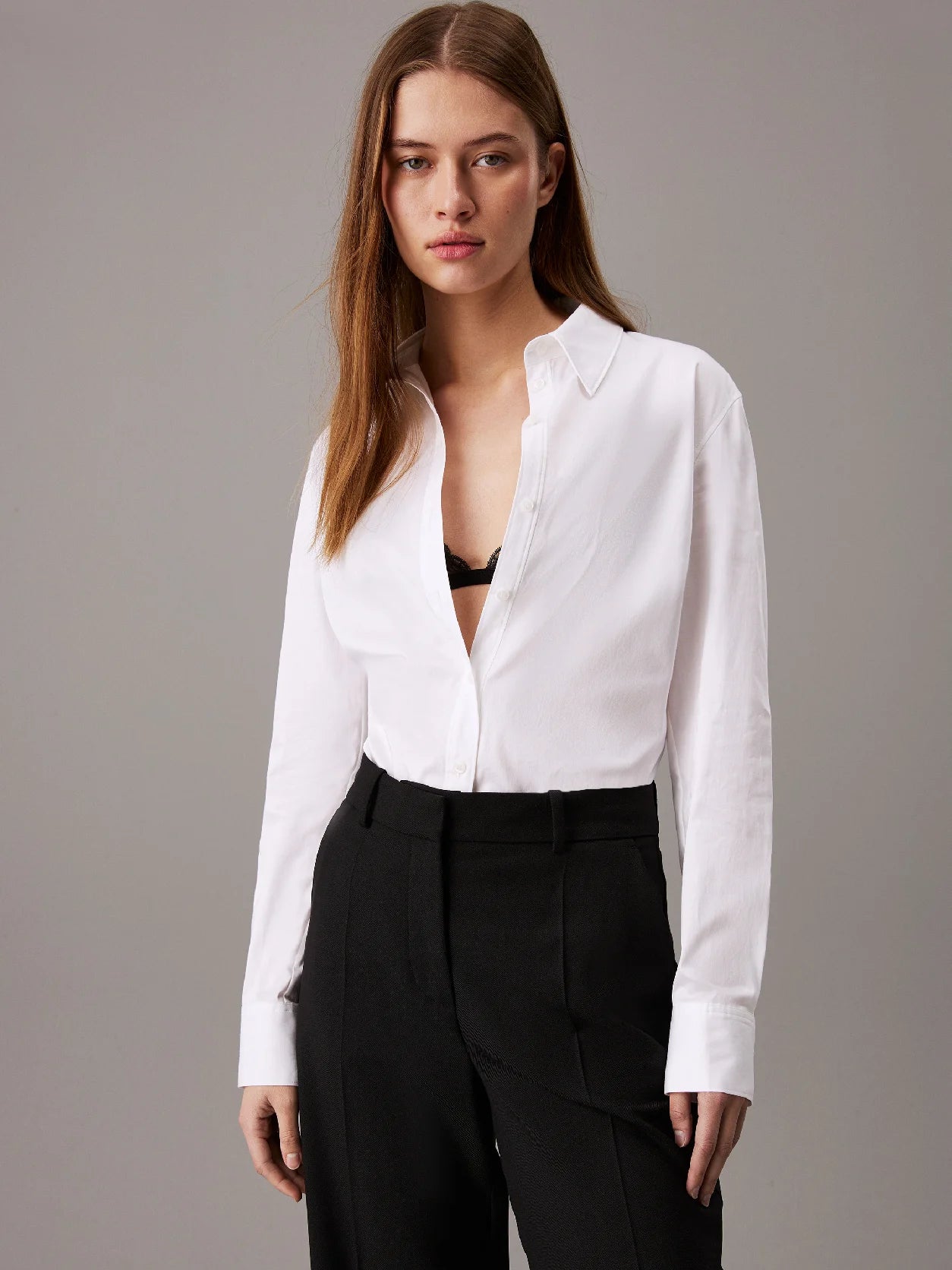 White Slim Stretch Shirt