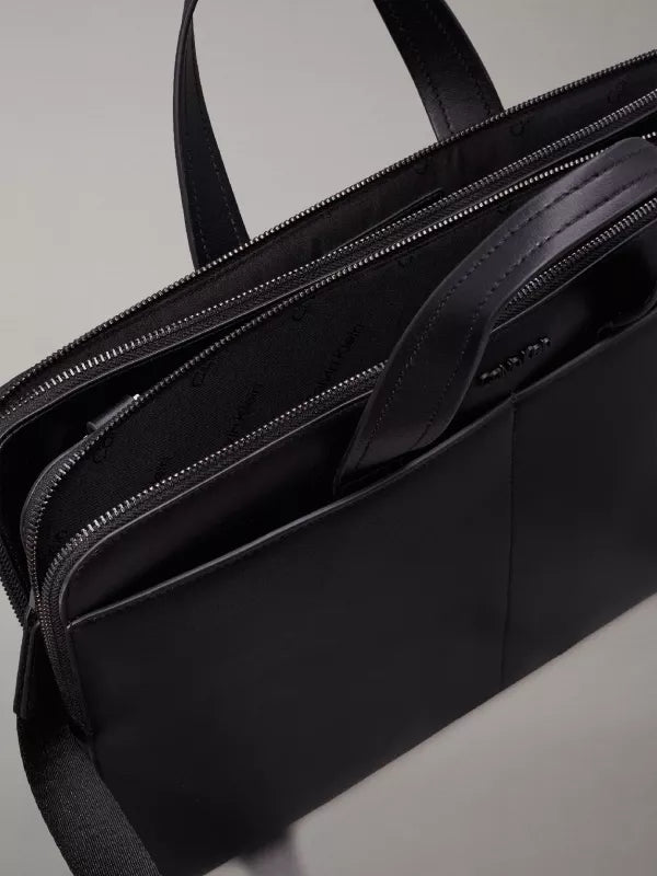 Ck black Slim Laptop Bag