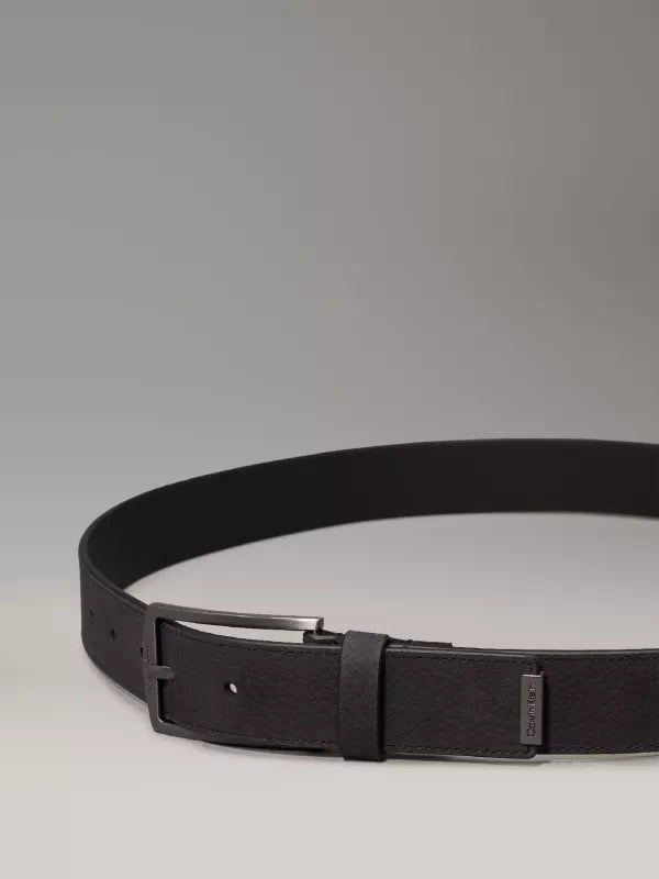 PVH Black Leather Belt