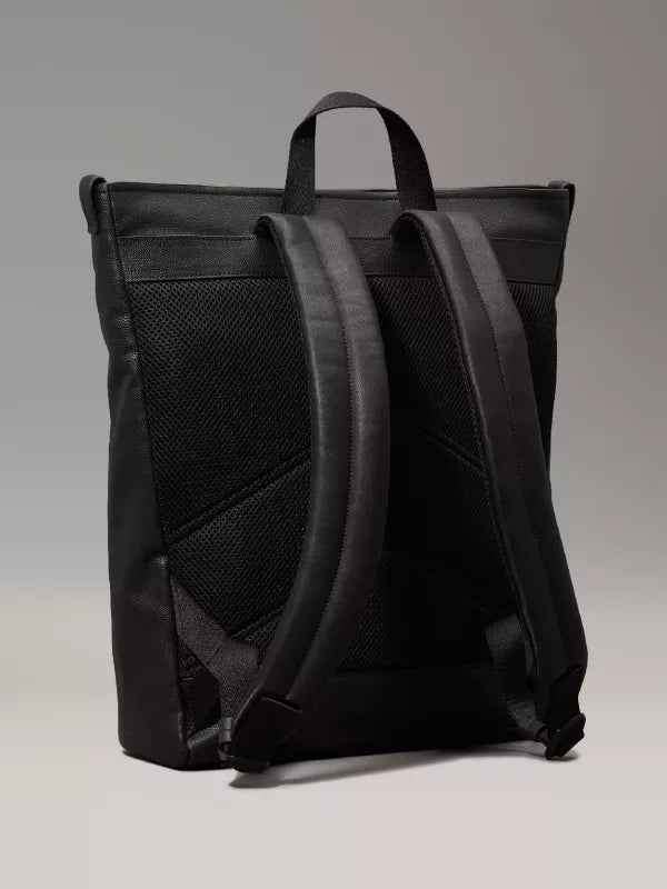 Black caviar Square Zip Top Backpack