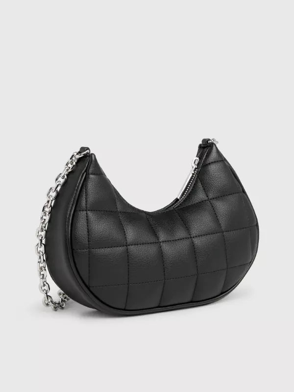 Ck Black Quilted Shoulder Bag