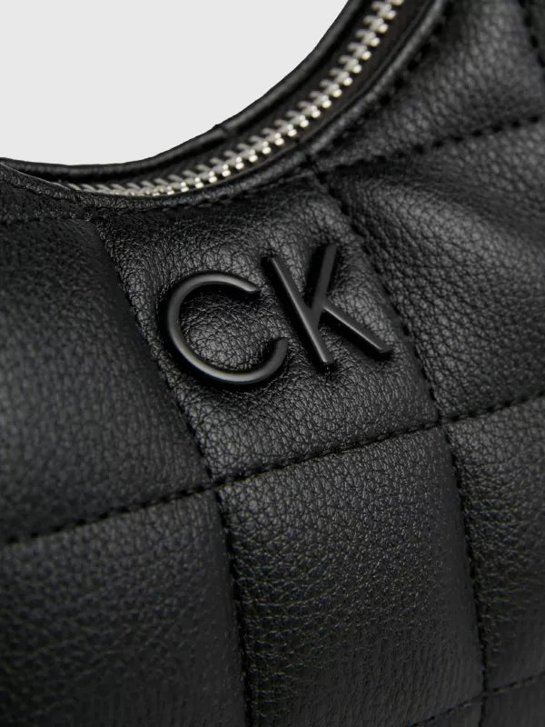 Ck Black Quilted Shoulder Bag