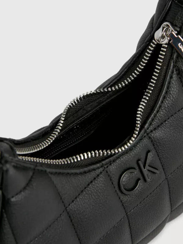 Ck Black Quilted Shoulder Bag