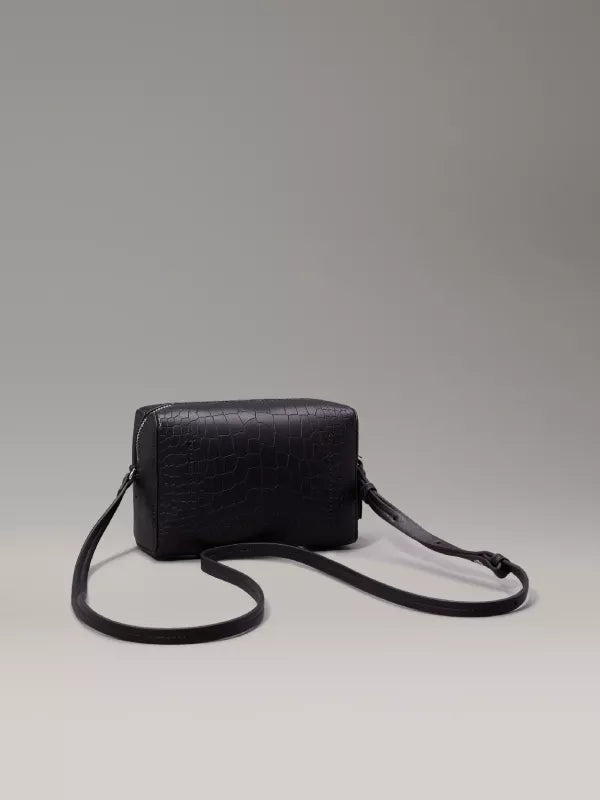 Ck Black Crocodile Crossbody Bag