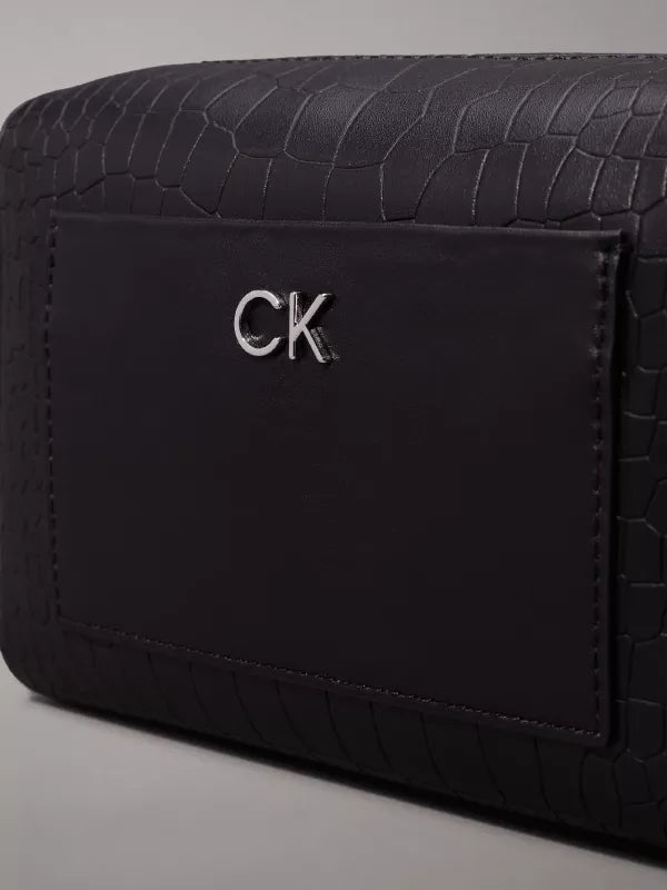 Ck Black Crocodile Crossbody Bag