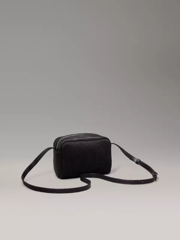 Ck Black Ribbed Crossbody Bag