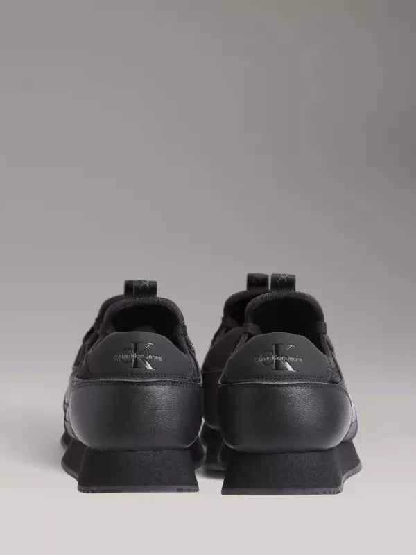 Triple Black Leather Trainers