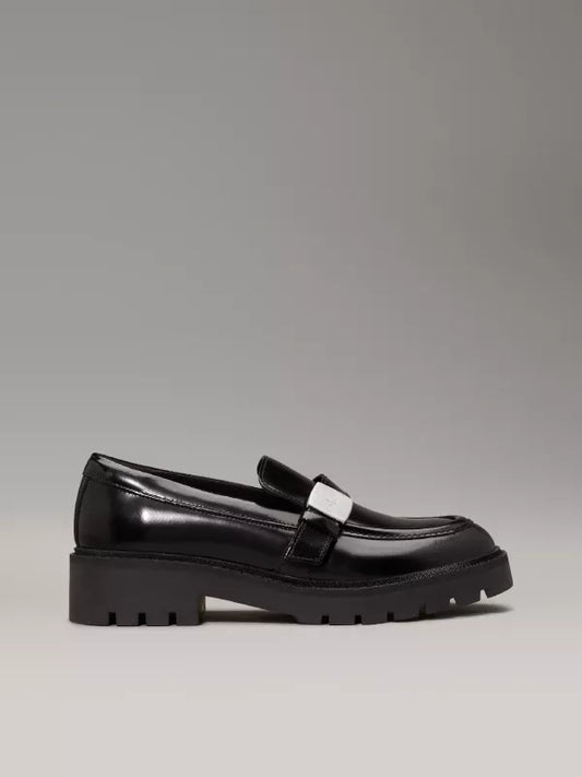 Leather Platform Loafers