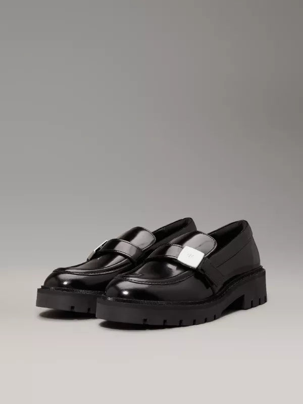 Leather Platform Loafers