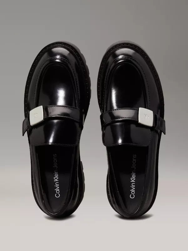 Leather Platform Loafers